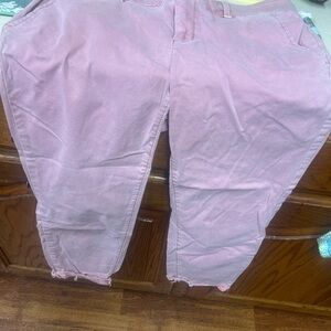 LOFT Dusty Pink Cropped Pants